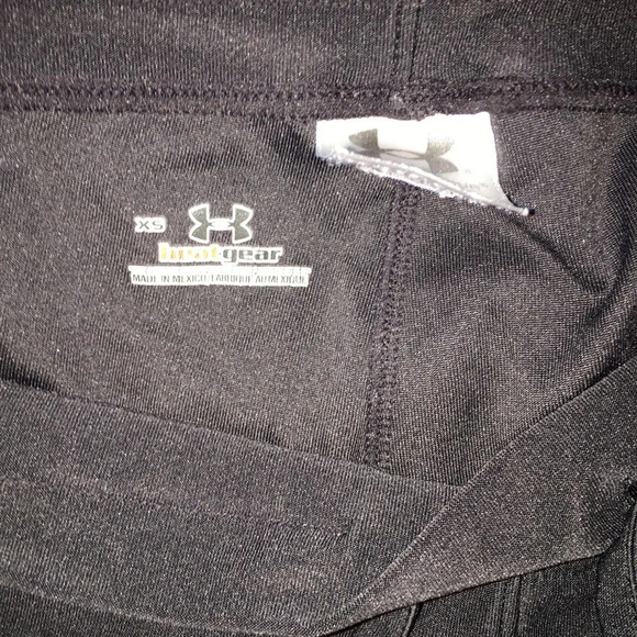 Under Armour xsmall black heat gear gym pants - Picture 2 of 2